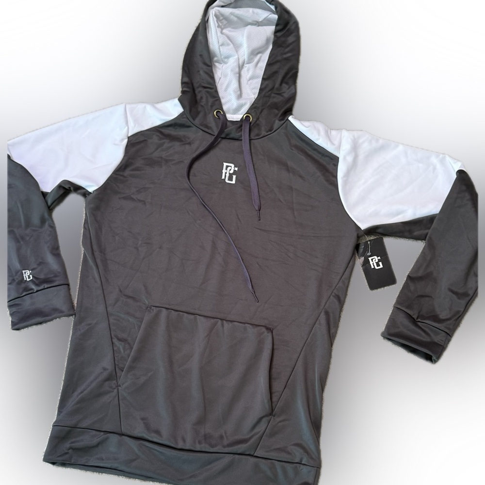 Perfect Game Hoodie Apparel Active Wear Fleece Pullover TRAINING HOODIE iron/wh